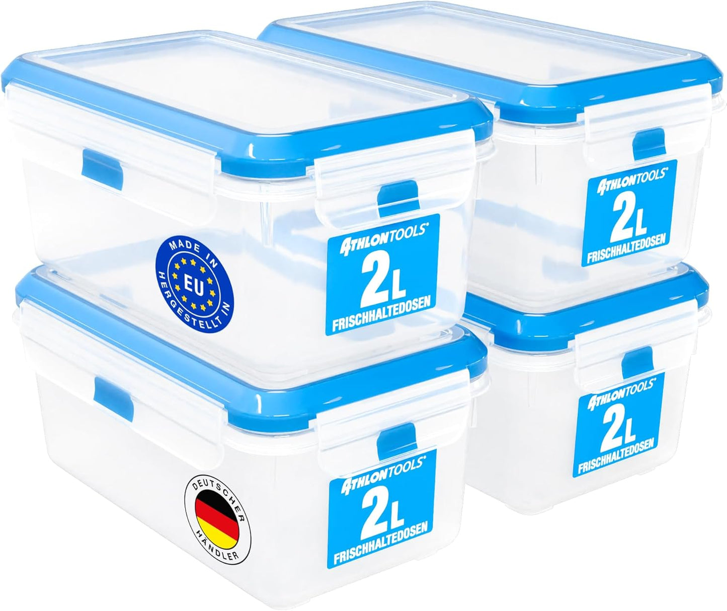 4-teiliges Frischhaltedosen-Set, 2 L | 4er Set