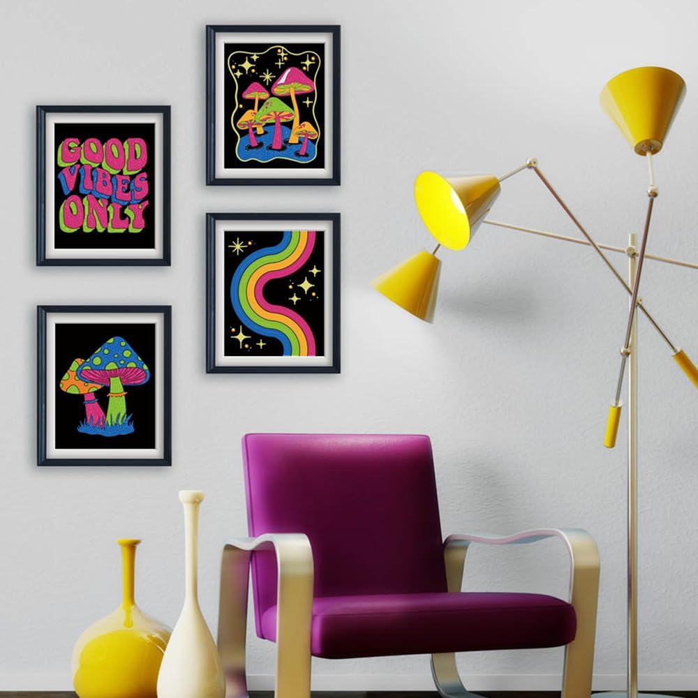 Neon Flock Diamant-Malset für Erwachsene