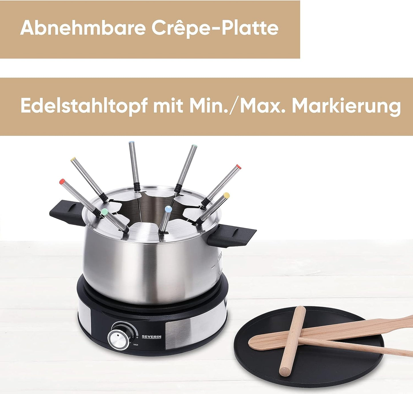 FO2471, Fondueset mit Crepefunktion