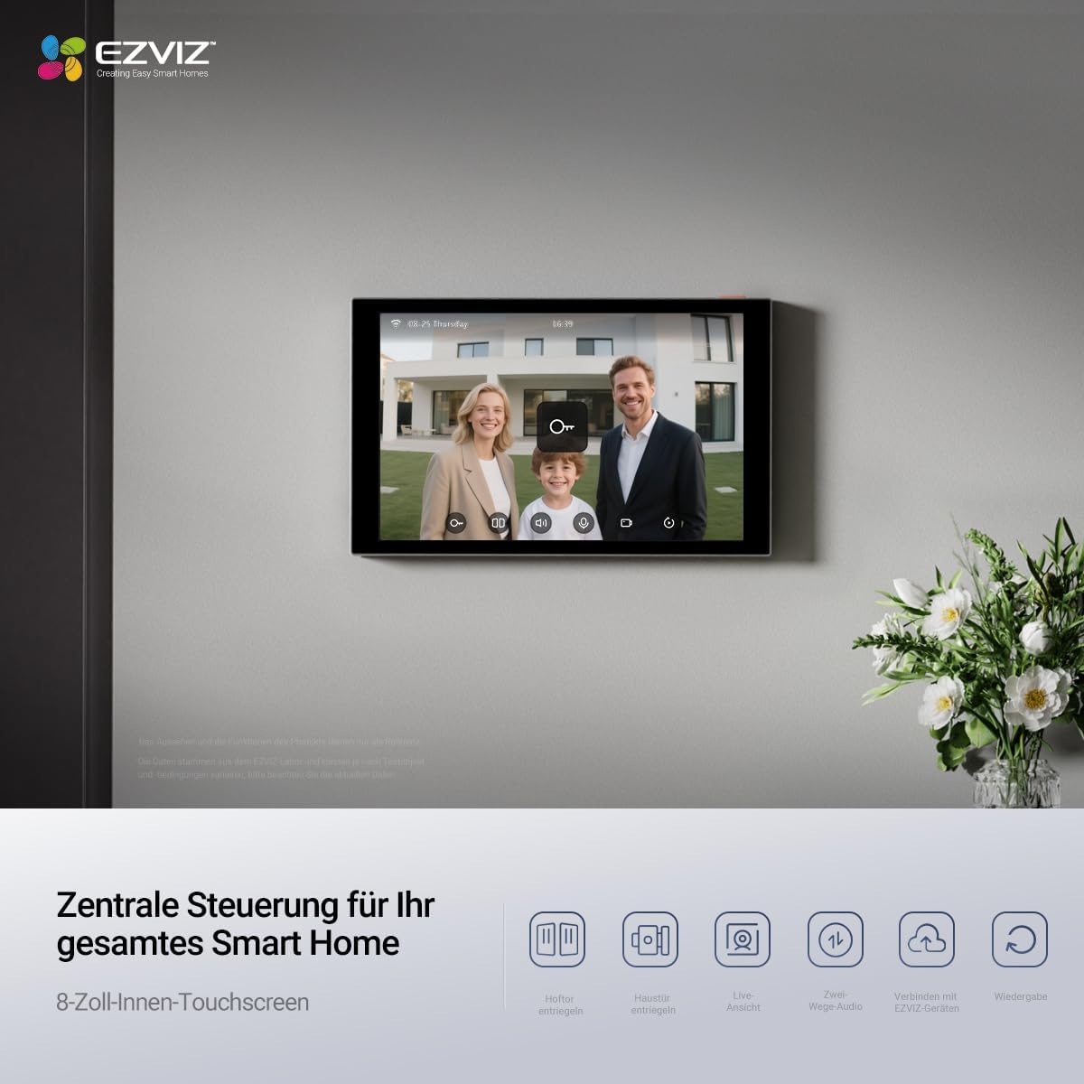 HP7 Pro 4K Türsprechanlage mit Touchscreen-Monitor, Hp7 Pro 4k