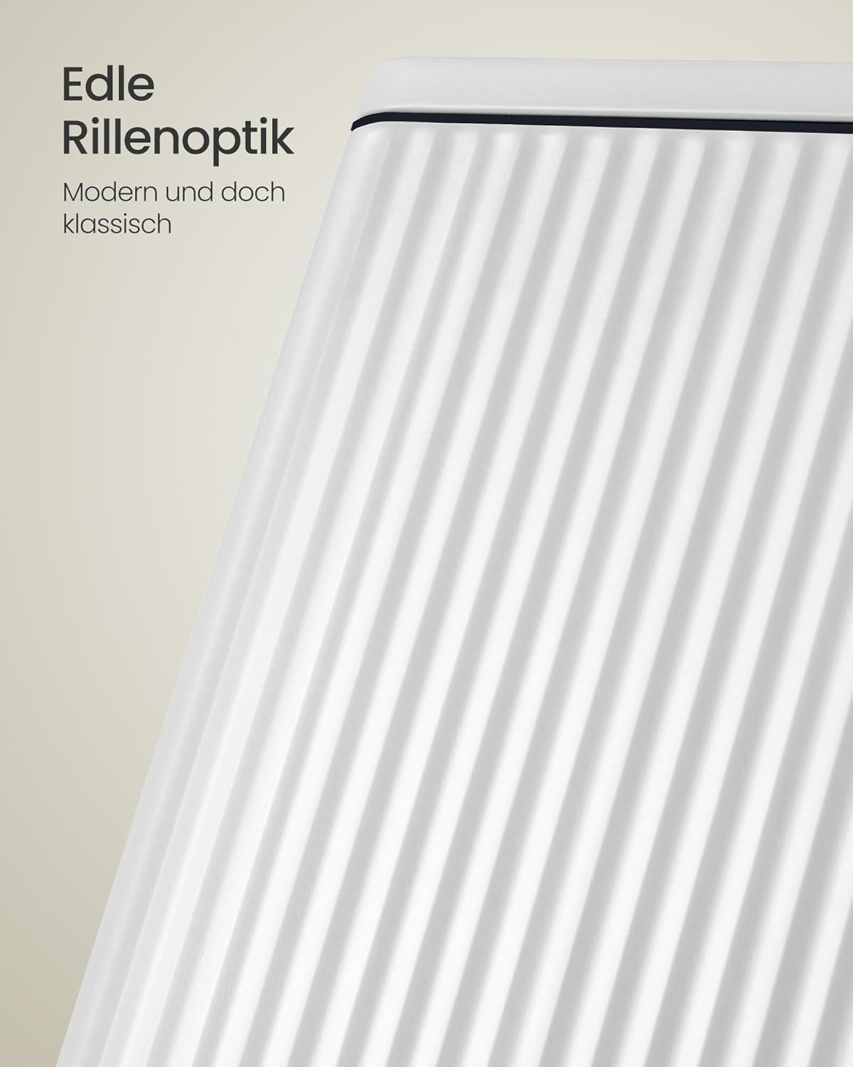 Tretmülleimer mit Softclose-Deckel, 50 Liter, wolkenweiss Pedal an der Längsseite