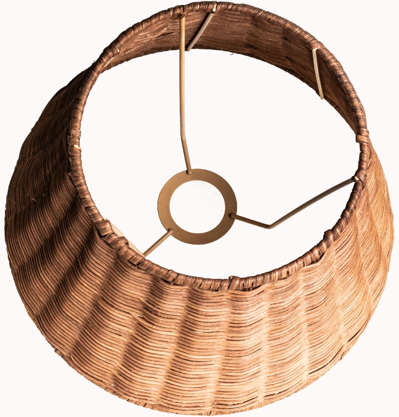 Rattan Lampenschirm, Boho-Stil, Tiefer Kaffee 1