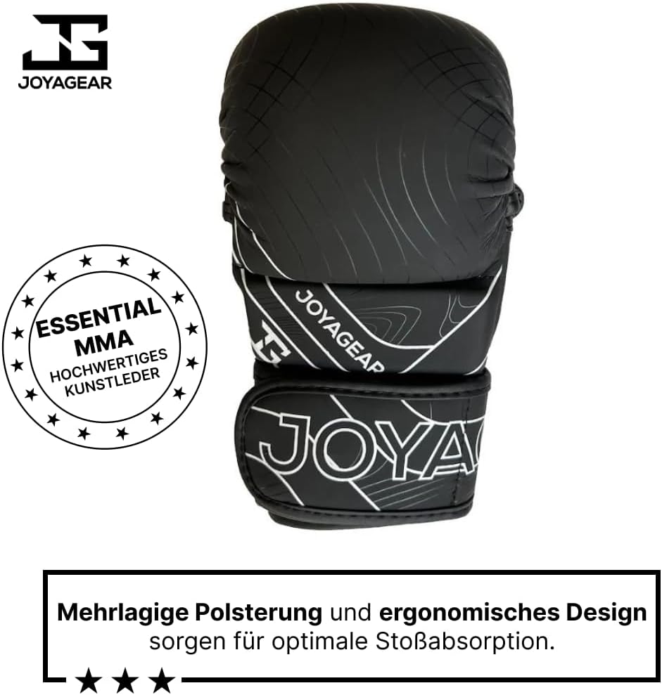 Kampfsport-Handschuhe für Grappling & Sparring, Schwarz/Weiß XL