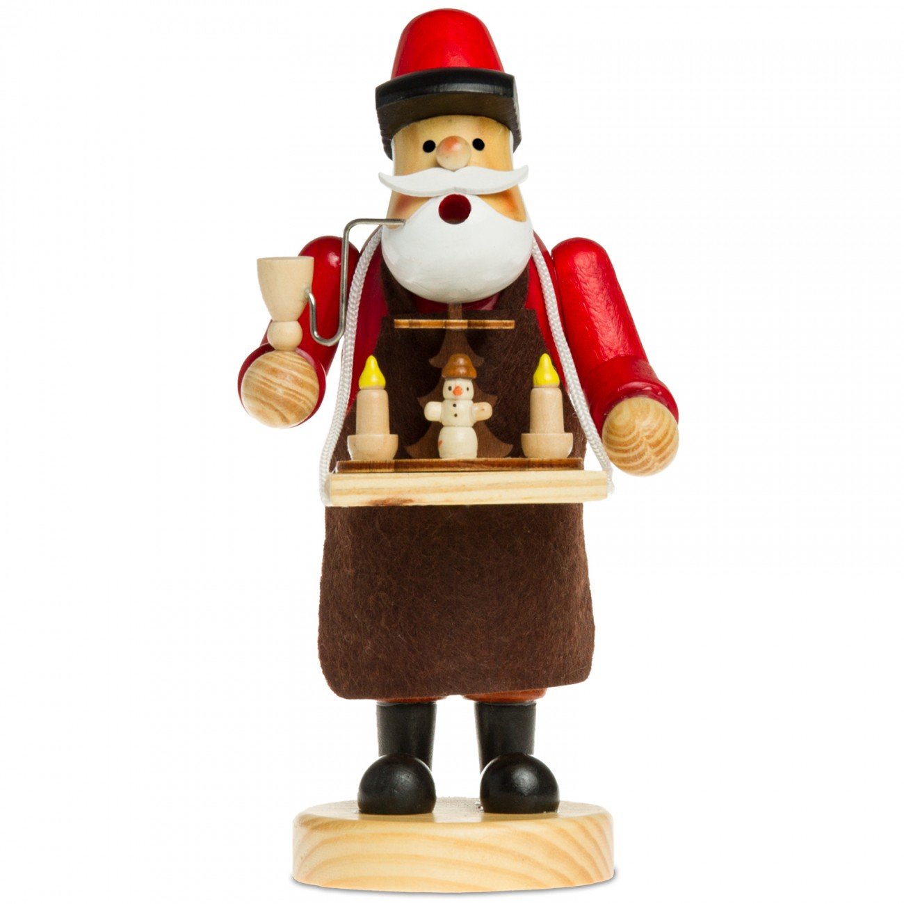 Räuchermännchen Pyramidenbauer, Höhe ca. 19.5 cm A17 Rot - Pyramidenbauer