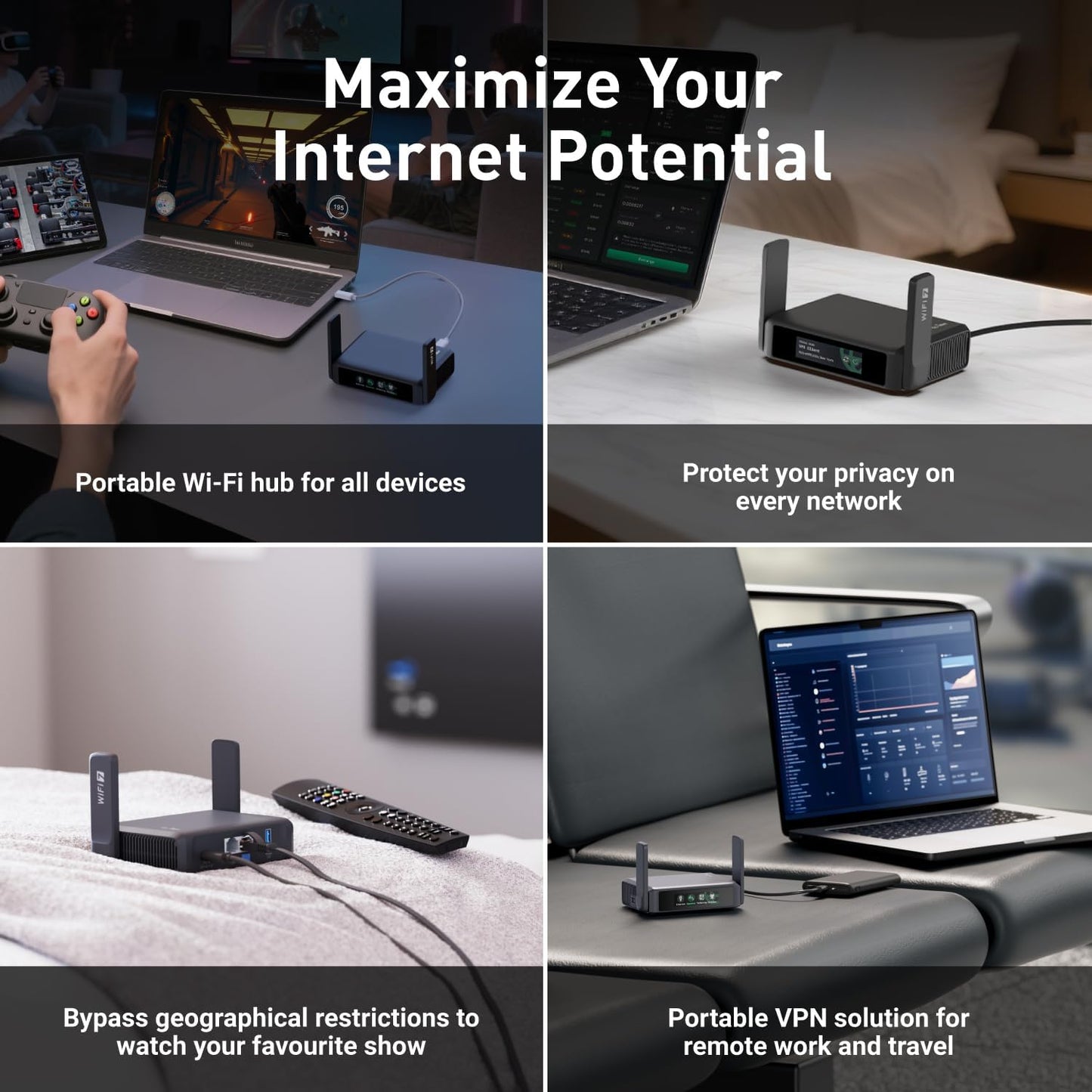 Mobile Reise-WLAN-Router GL-BE3600 Slate 7