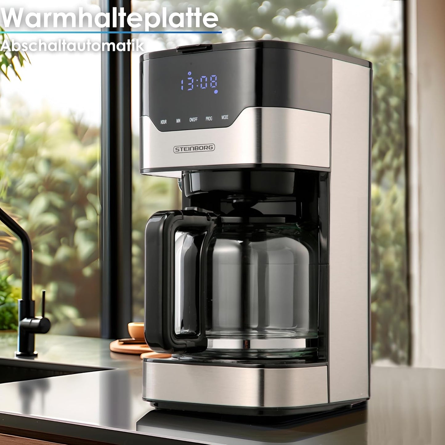 Filterkaffeemaschine mit Timer und Dauerfilter