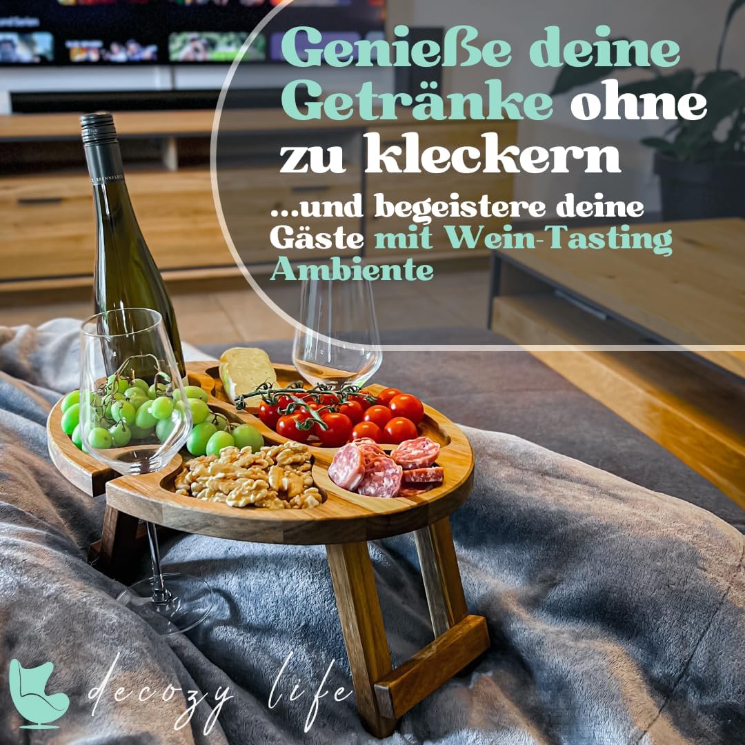 Klappbarer Weintisch