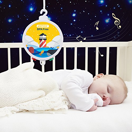 Elektrische Baby-Spieluhr mit 12 Melodien, Musical Mobile