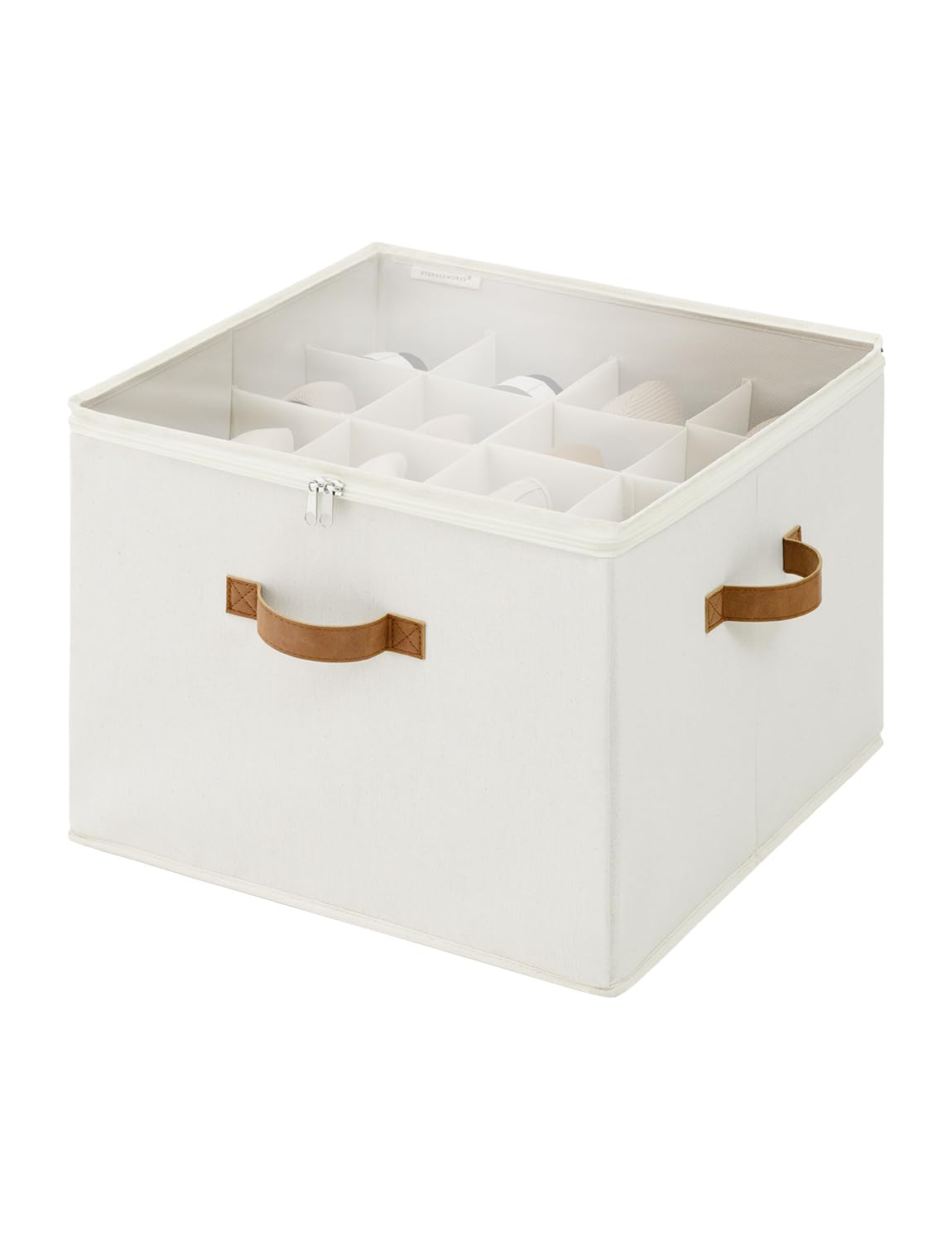 Schuh-Organizer, Beige 43 x 43 x 32 cm