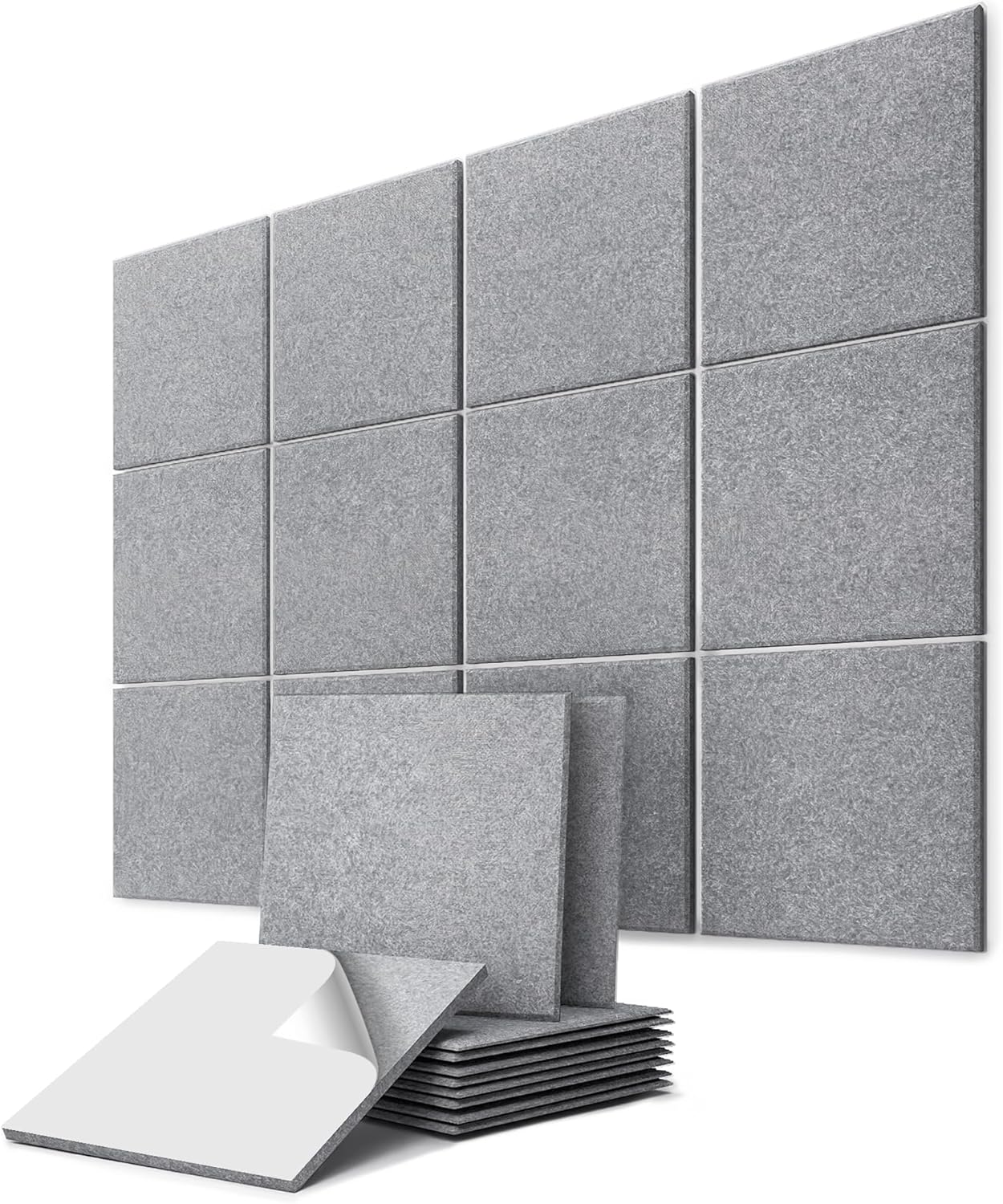 Schallabsorber Panel-Set, Felsgrau