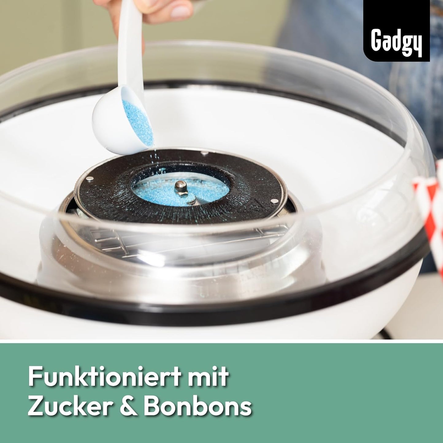 Zuckerwattemaschine für Zuhause, Blau