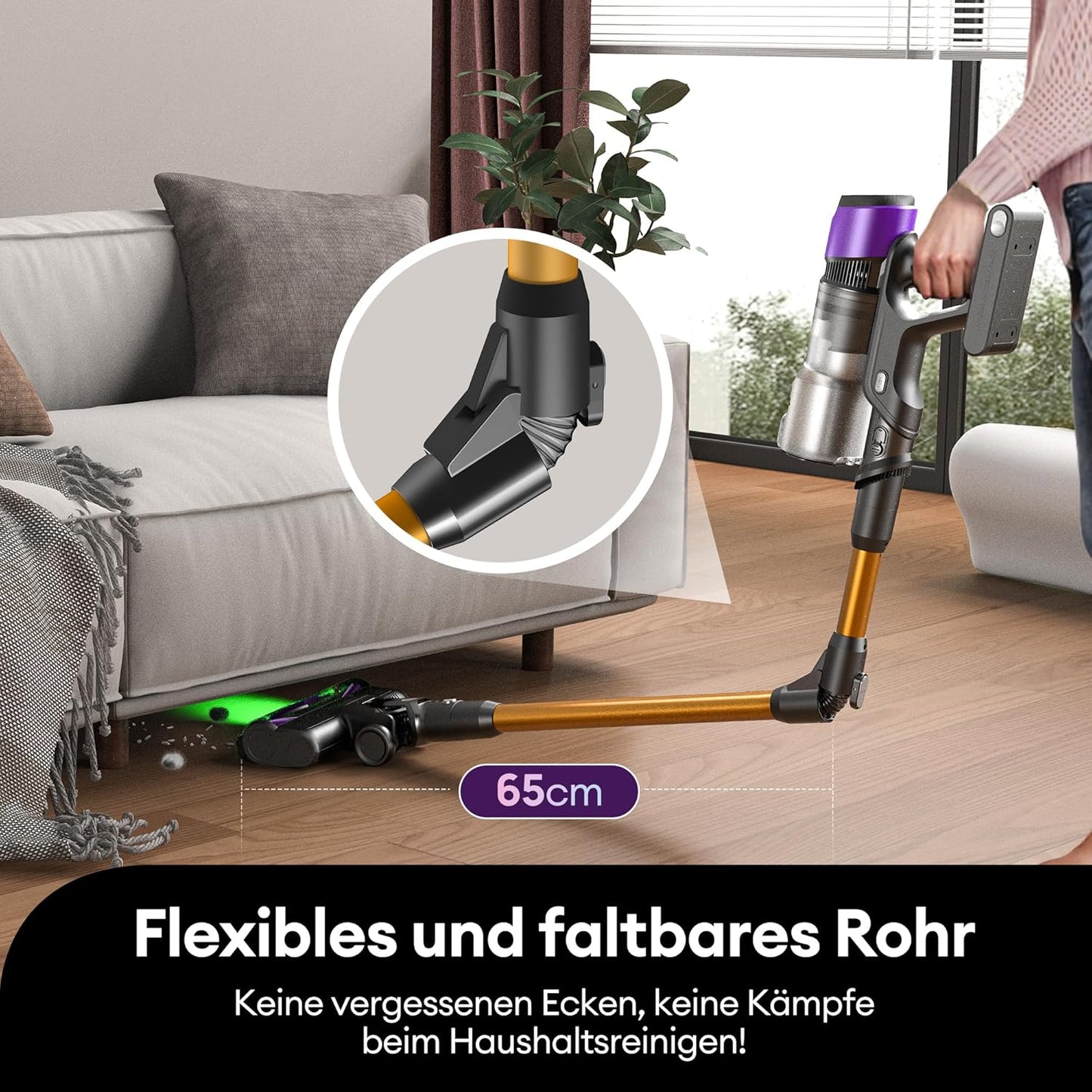U20 Akku-Staubsauger mit Anti-Tangle Bürste