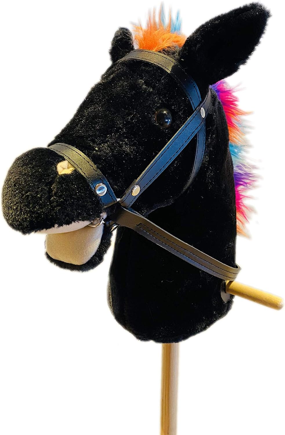 Steckenpferd mit Pferdegalopp und Gewieher