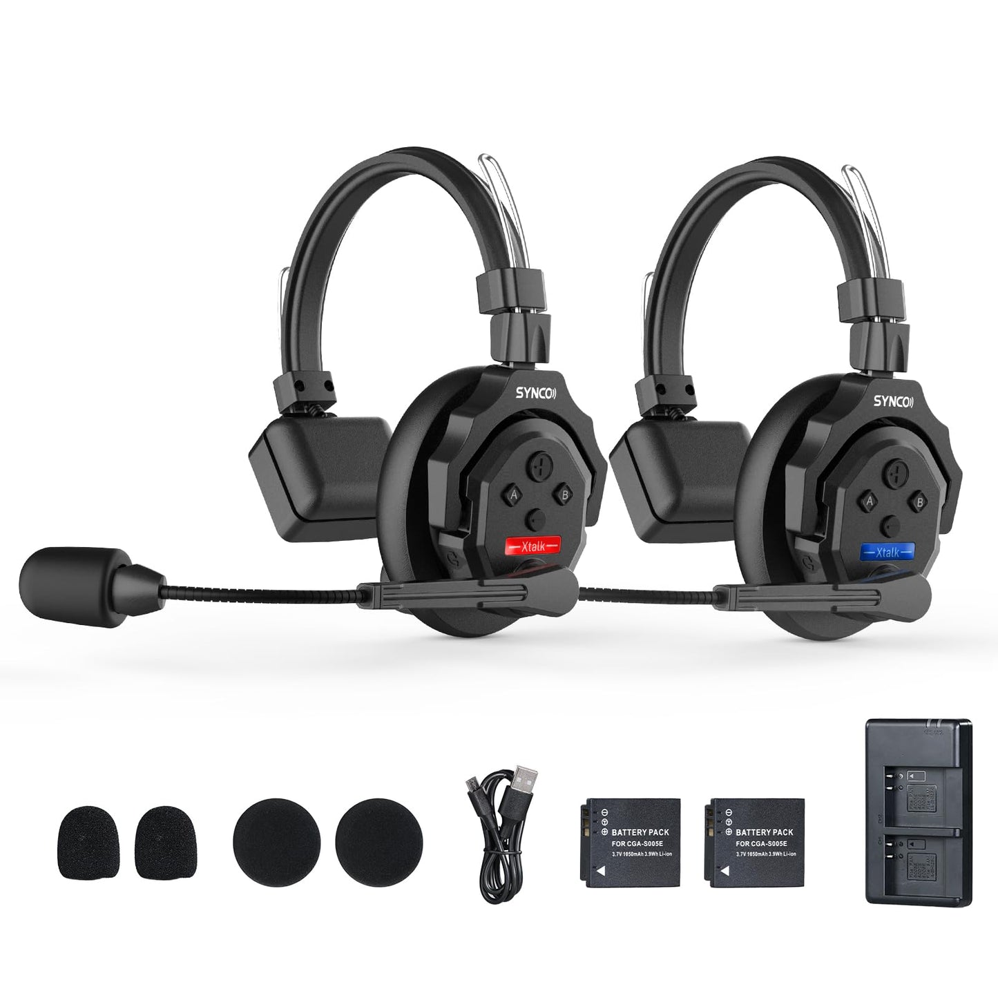 XTALK X2 Drahtloses Intercom-Headset, 2 Stück, 2 PCS