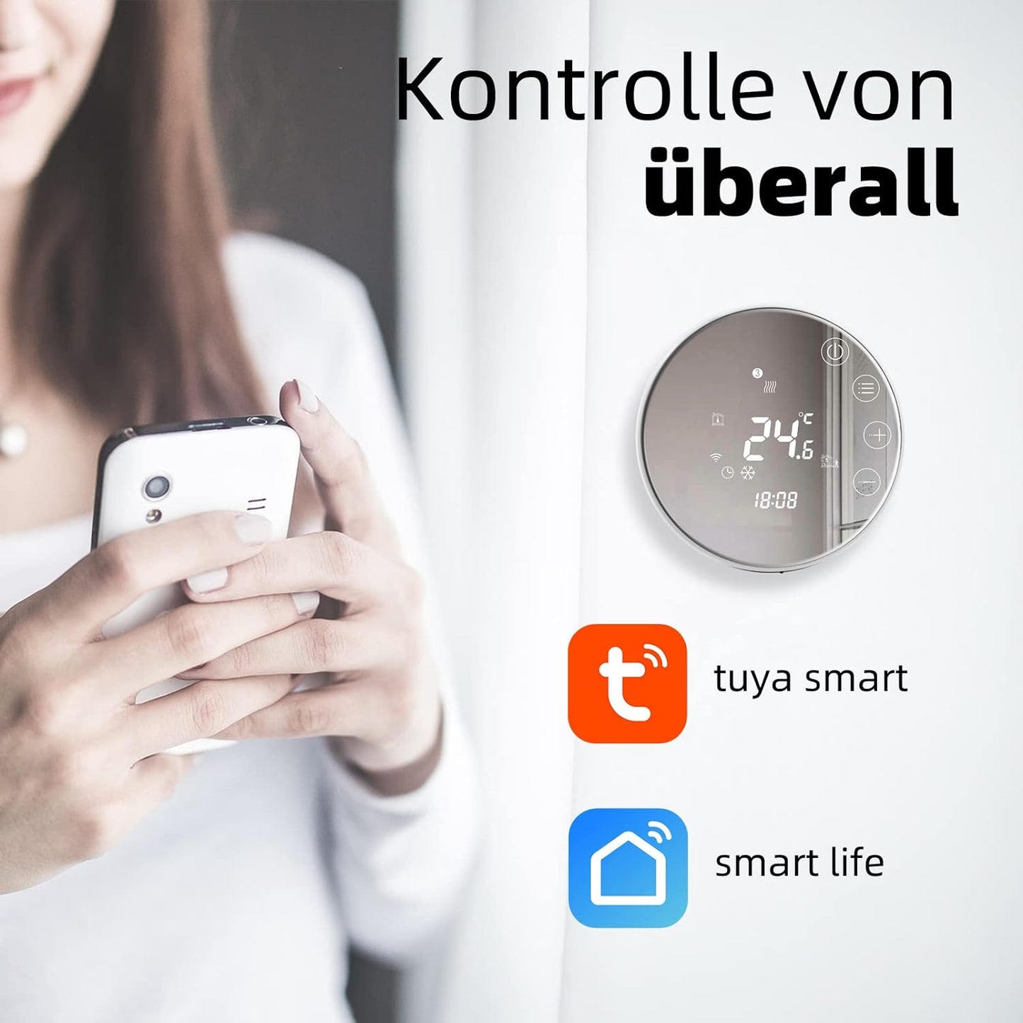 TGR86WIFI-EP, Elektroheizung Thermostat, 1Stk_WIFI