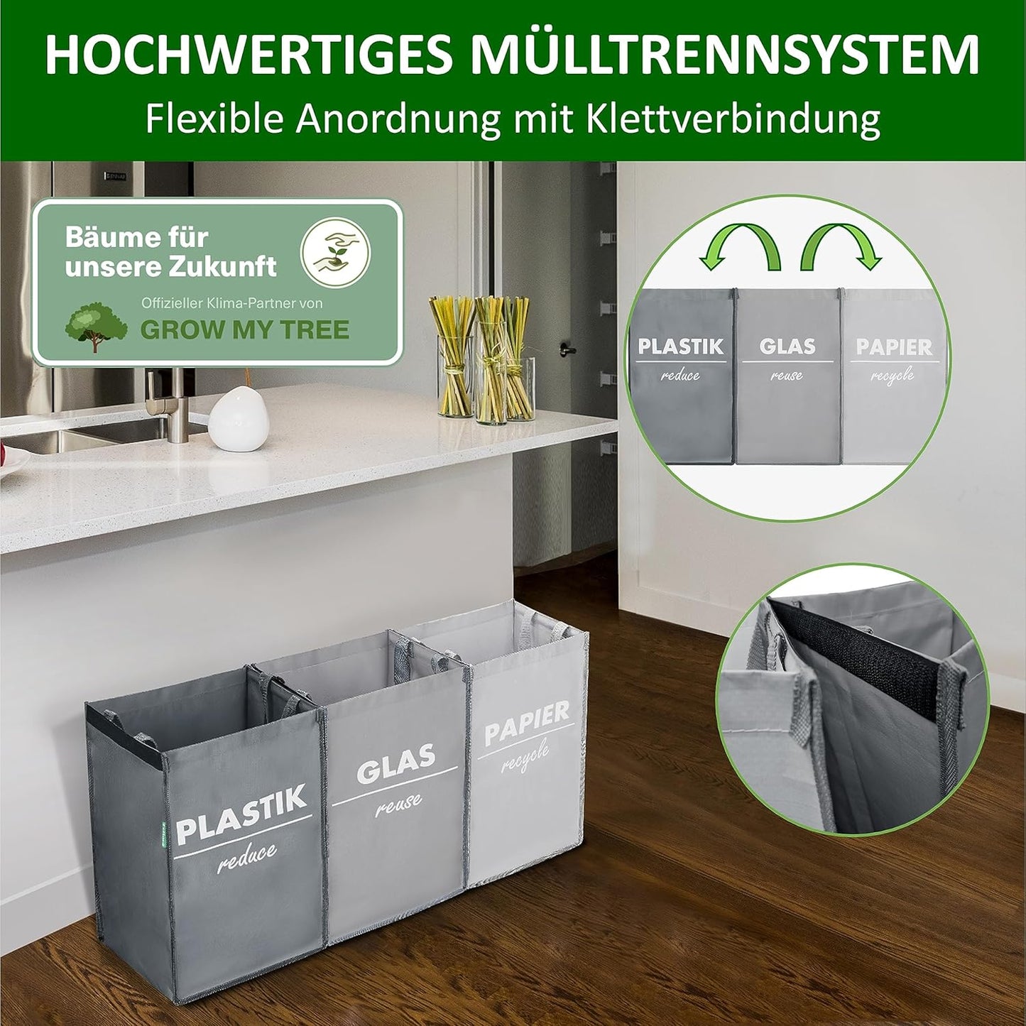 Mülltrennsystem, Grau