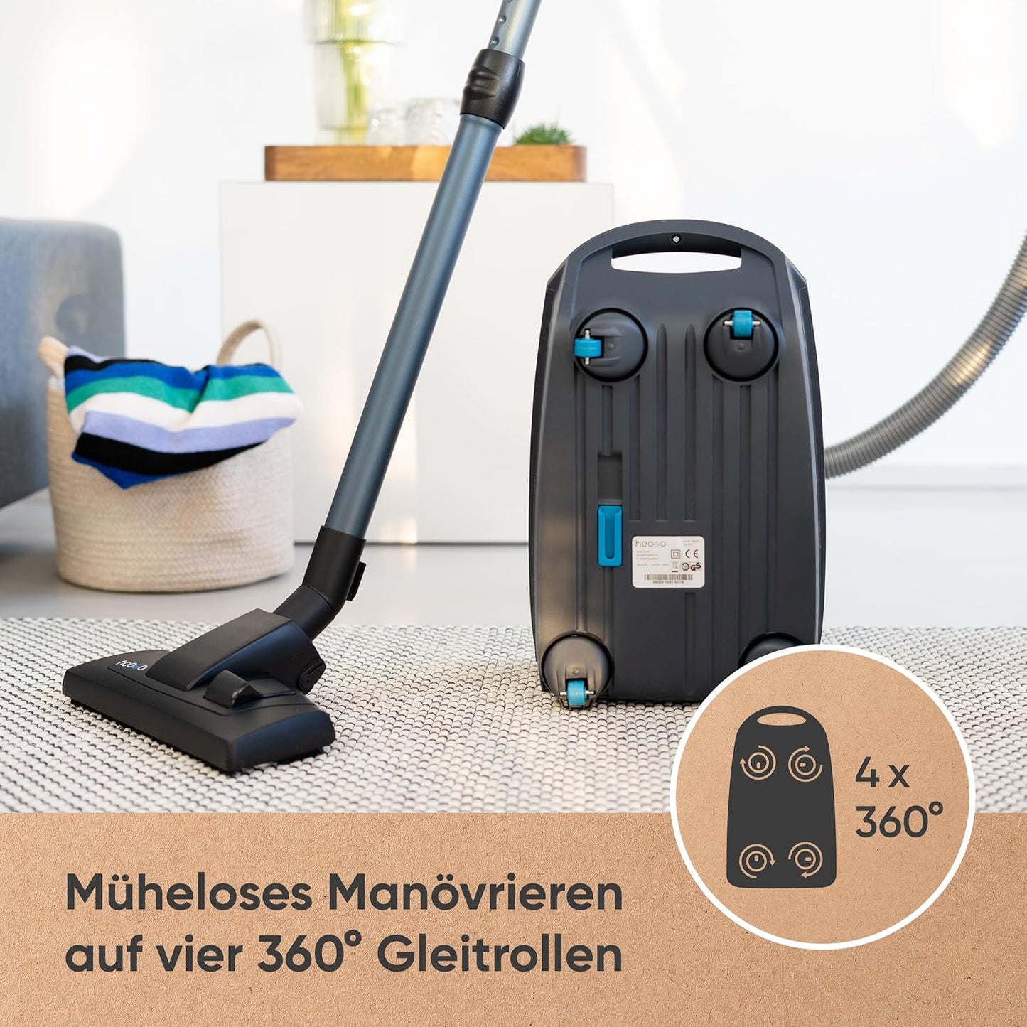 B3+ - Staubsauger mit Beutel, B3+ anthrazit