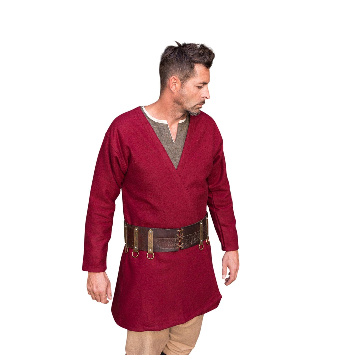 Wikinger Klappenrock Loki, Rot S