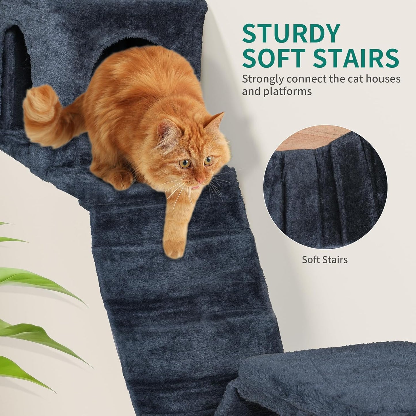 8-teiliges Katzenkletterwand-Set mit Kratzbäumen, dunkelgrau 8 PCS