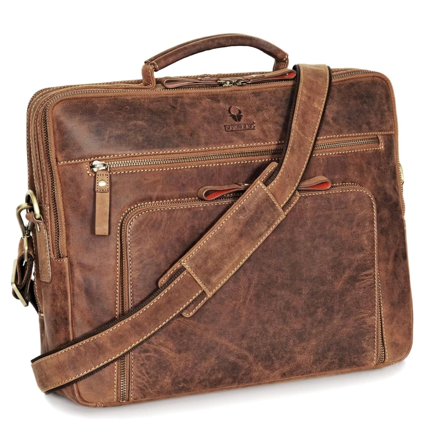Laptoptasche San Francisco für Notebook, L Vintage Braun