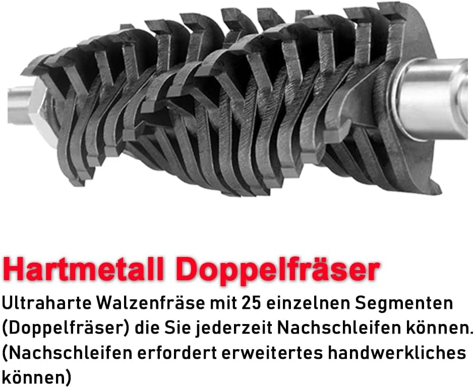 XTB1600 Walzenfräse, Walzenfräse mit XTB-32W Fräser
