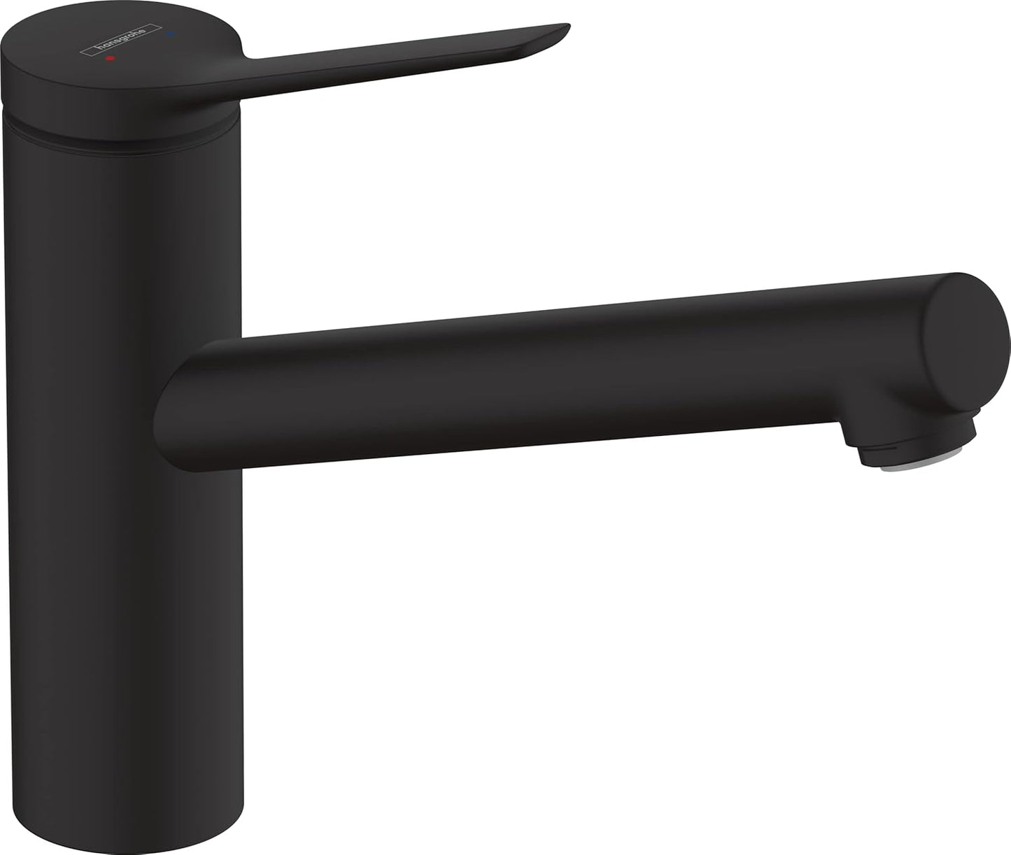 Küchenarmatur Zesis M33 mit Schwenkauslauf, Mattschwarz Auslaufhöhe 150mm / 1 Strahlart mit Schwenkauslauf