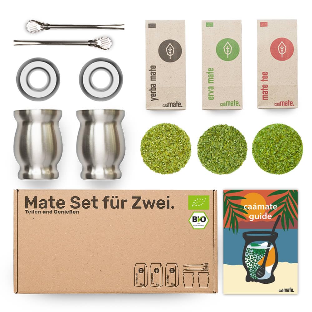 Mate Set für Zwei, silber