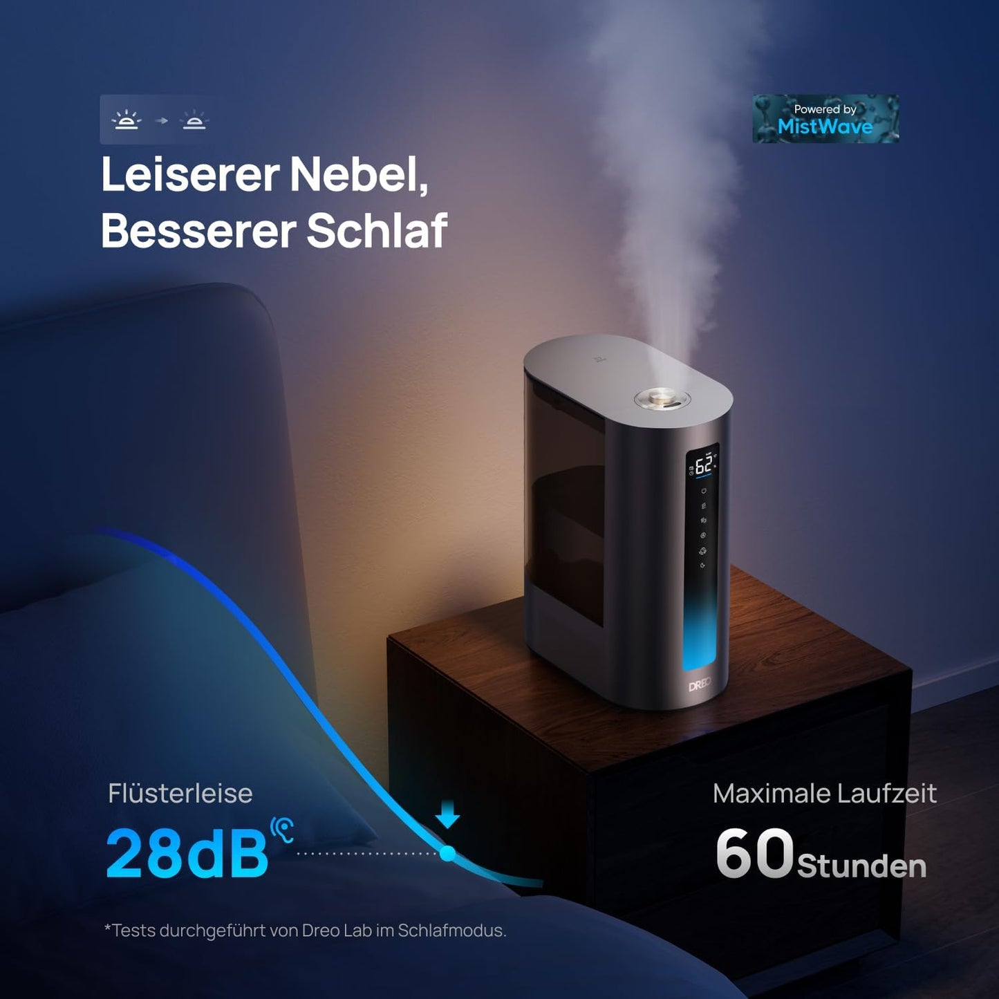 Smart Luftbefeuchter HM713S mit Aromadiffusor
