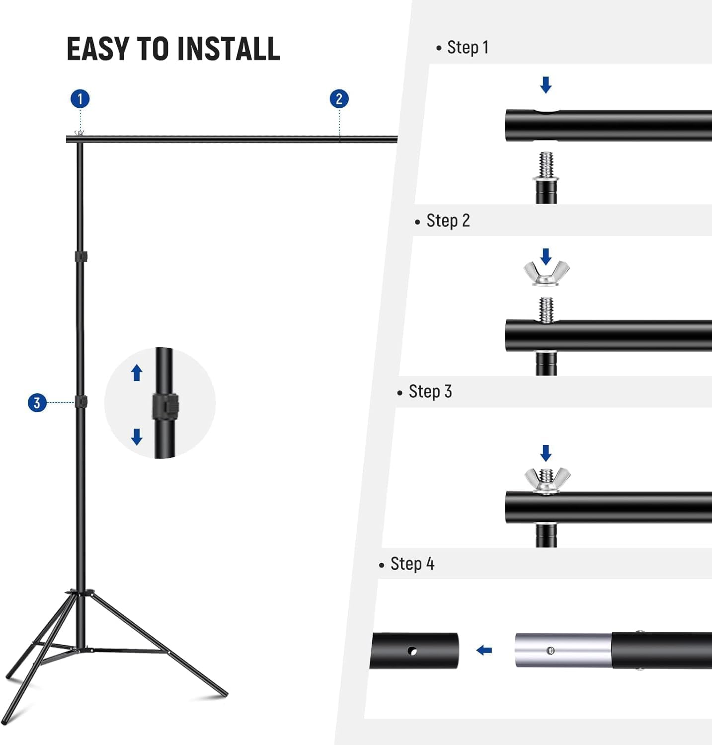 Fotostudio Hintergrund Stützsystem, 1