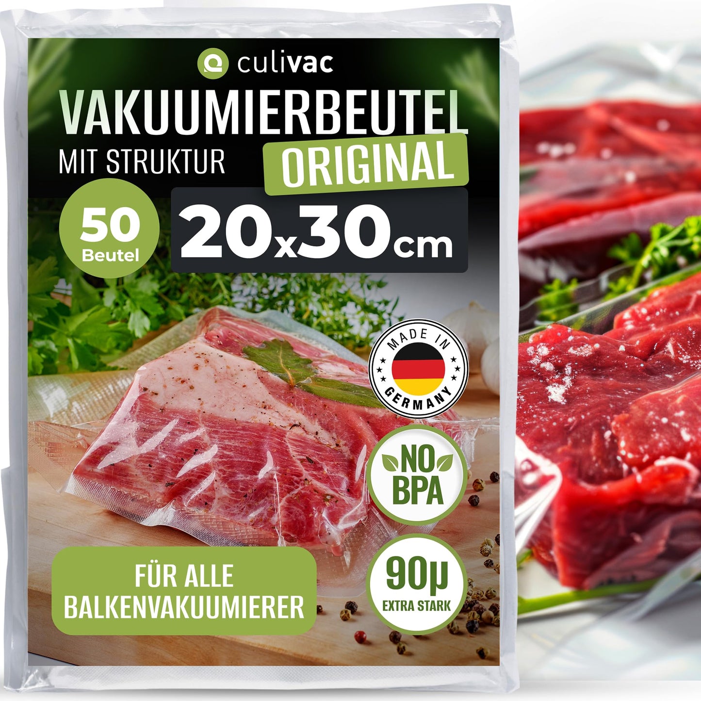 50 x Vakuumierbeutel, 20x30cm 50 Beutel