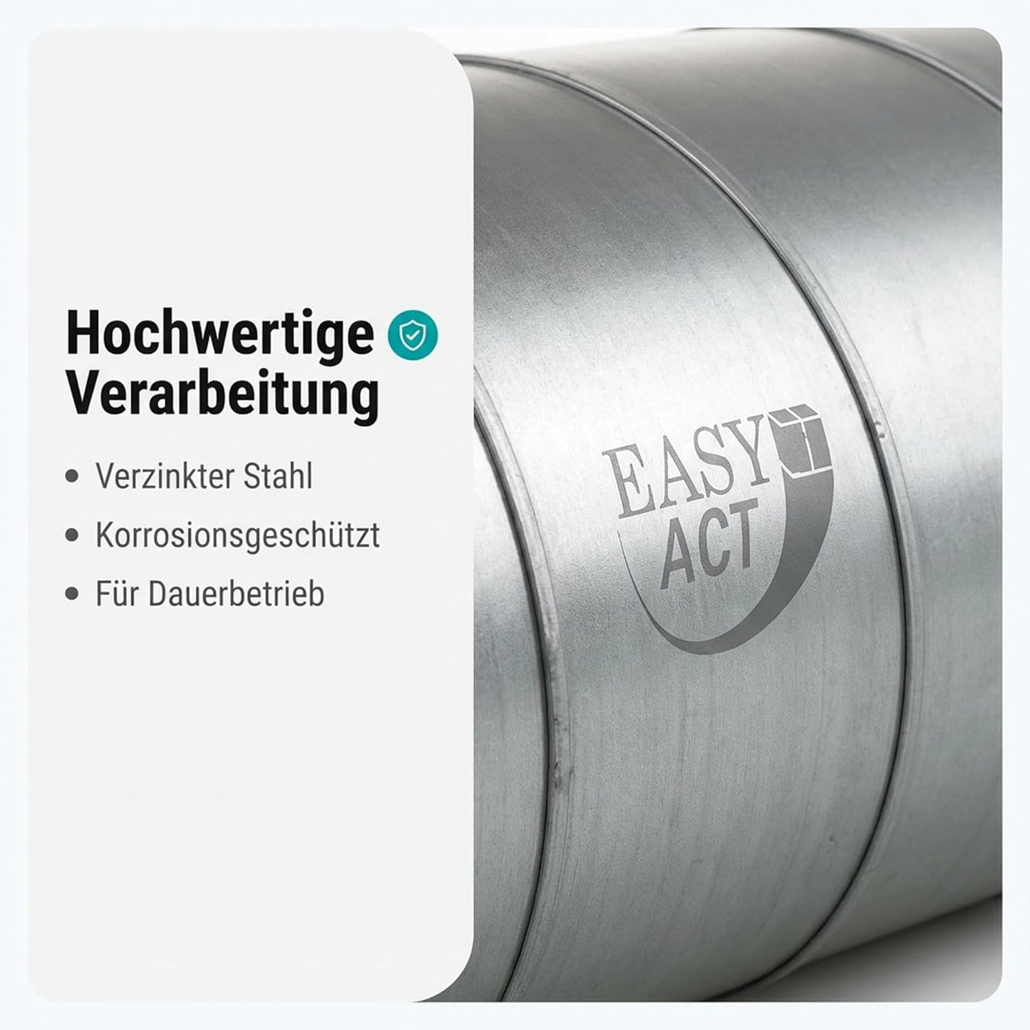 Rohrschalldämpfer 150 mm für Lüftungssysteme, 150 mm / 60 cm