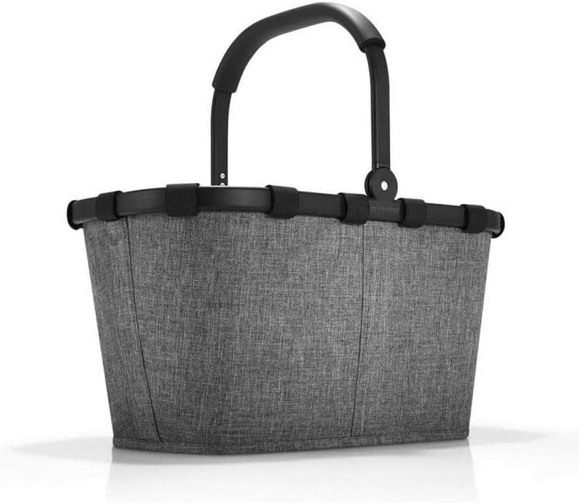 Carrybag - Einkaufskorb mit Abdeckung, Frame Twist Silver+black Red