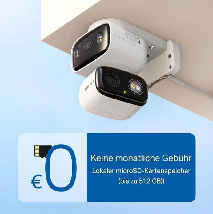 C246D WLAN Überwachungskamera Aussen 2K Dual-Objektiv, WLAN