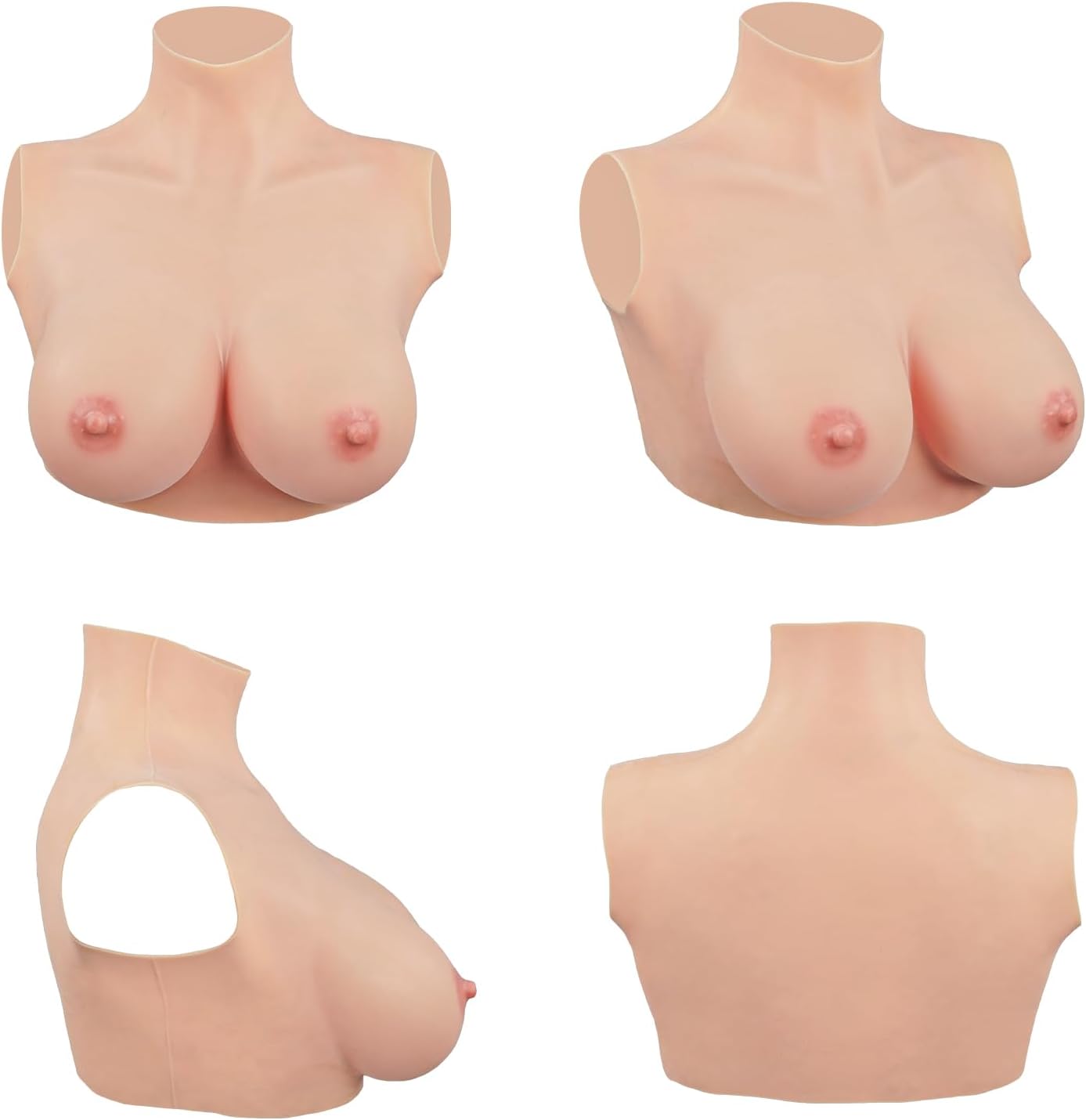 Silikonbrüste für Crossdresser G Cup (künstlich), Plusgrösse G Cup-Silikon Elfenbeinweiss