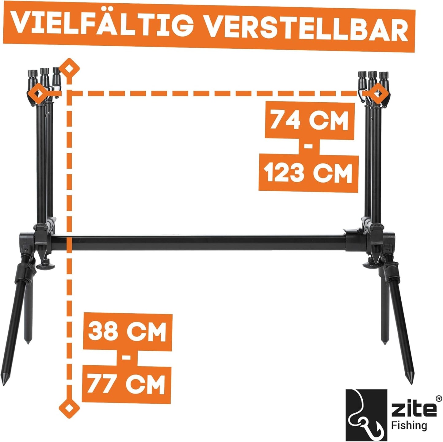 Rod Pod Rutenhalter für 3 Angelruten