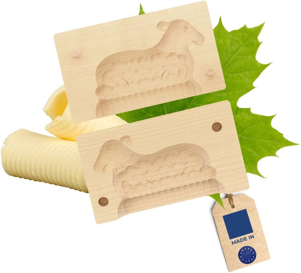 Butter-Klappform Lamm, Lamm | 2-teilig 14 x 8,5 x 4,5 cm