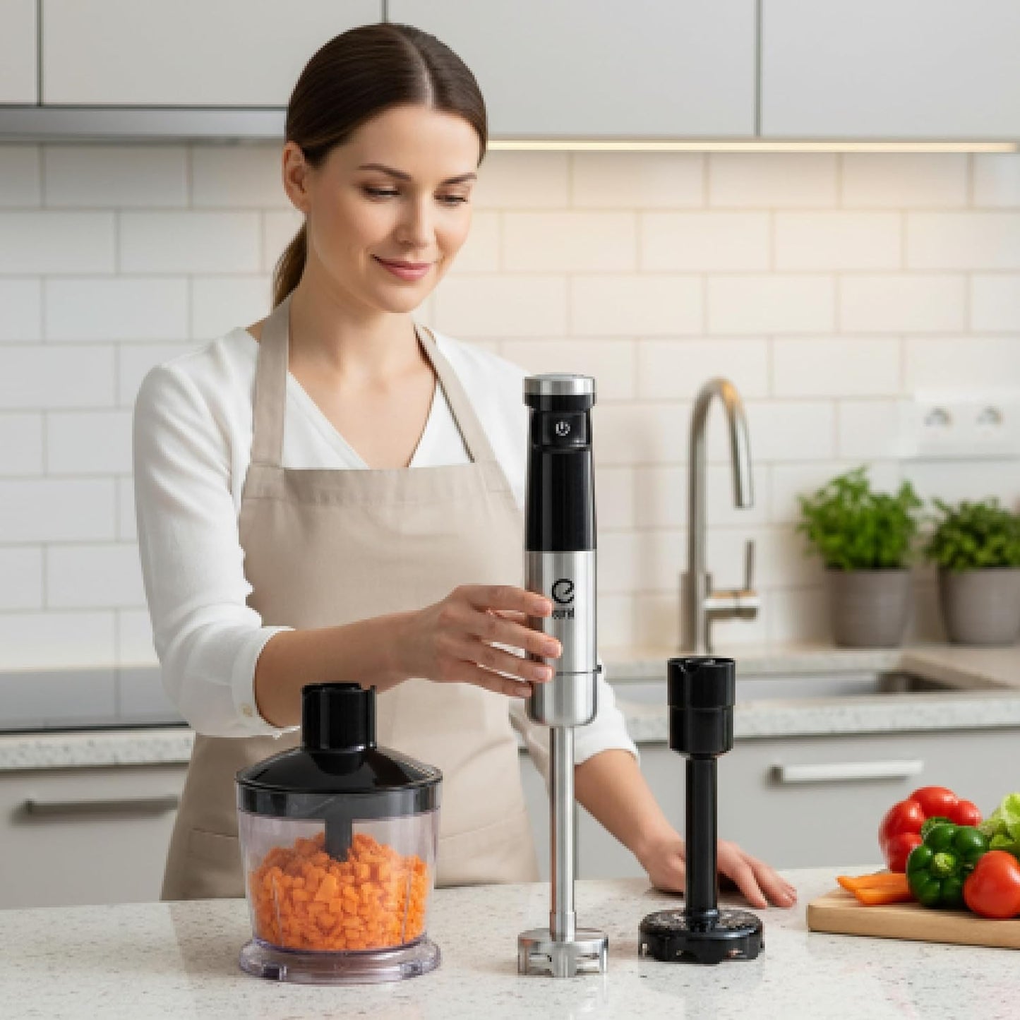 Akku Stabmixer-Set mit Zubehör, 150W inkl. TRENDLine Zubehör