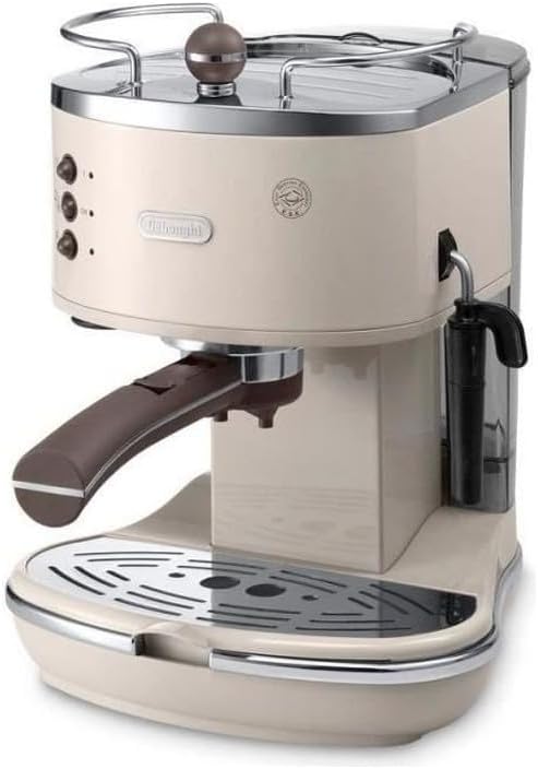 Espresso Siebträgermaschine Icona Vintage ECOV 311.BG, Beige, Single