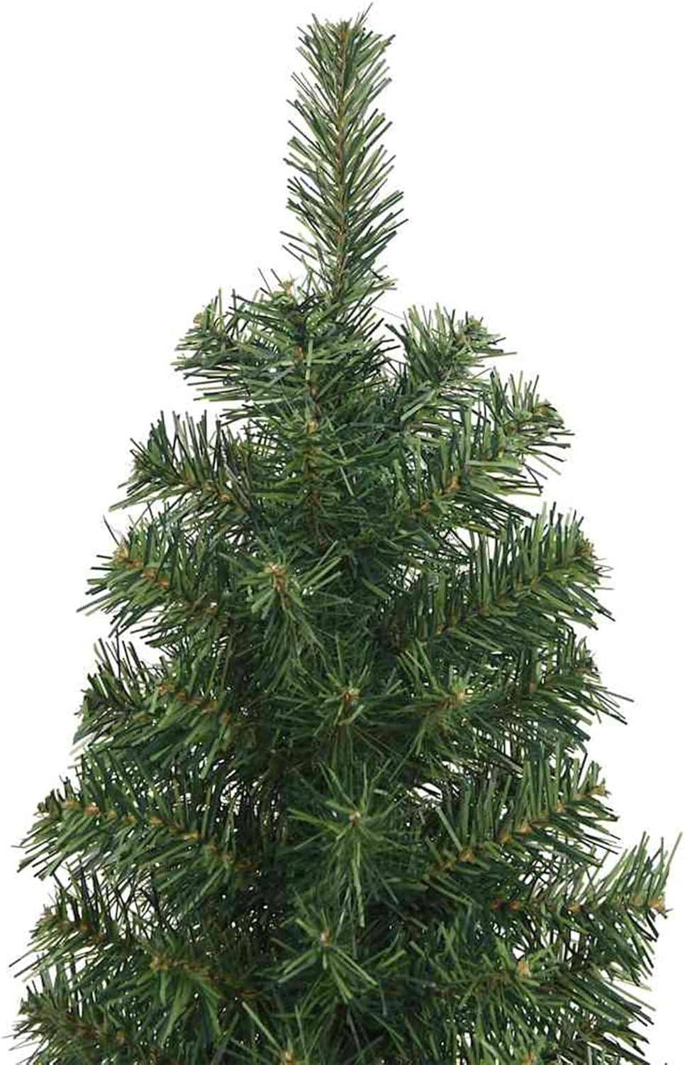 Schlanker Weihnachtsbaum mit 300 LEDs, 210 cm hoch, Grün 210 cm