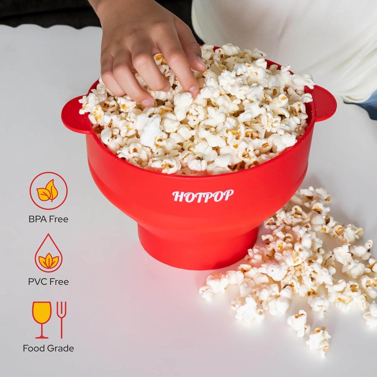 Mikrowellen-Popcorn-Popper, Rot