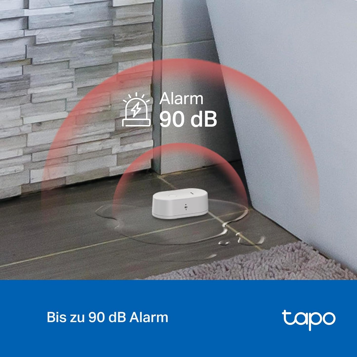 Smarter Wasserleck-Sensor mit Sirene & App-Alarm, Sensor Smart Wasserlecksensor