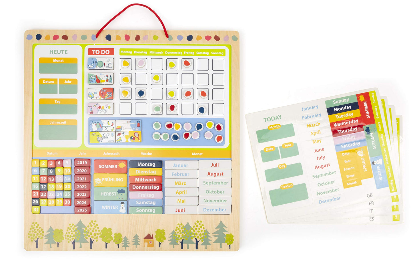 Magnetischer Wochenplaner für Kinder
