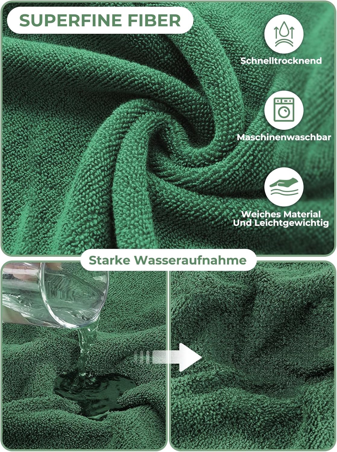 Hundebademantel im Dinosaurier-Design, XL Grün