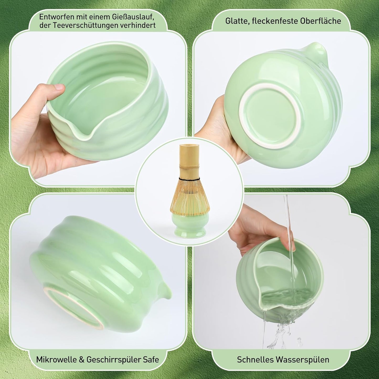 Matcha-Set für Teeliebhaber, Cyan