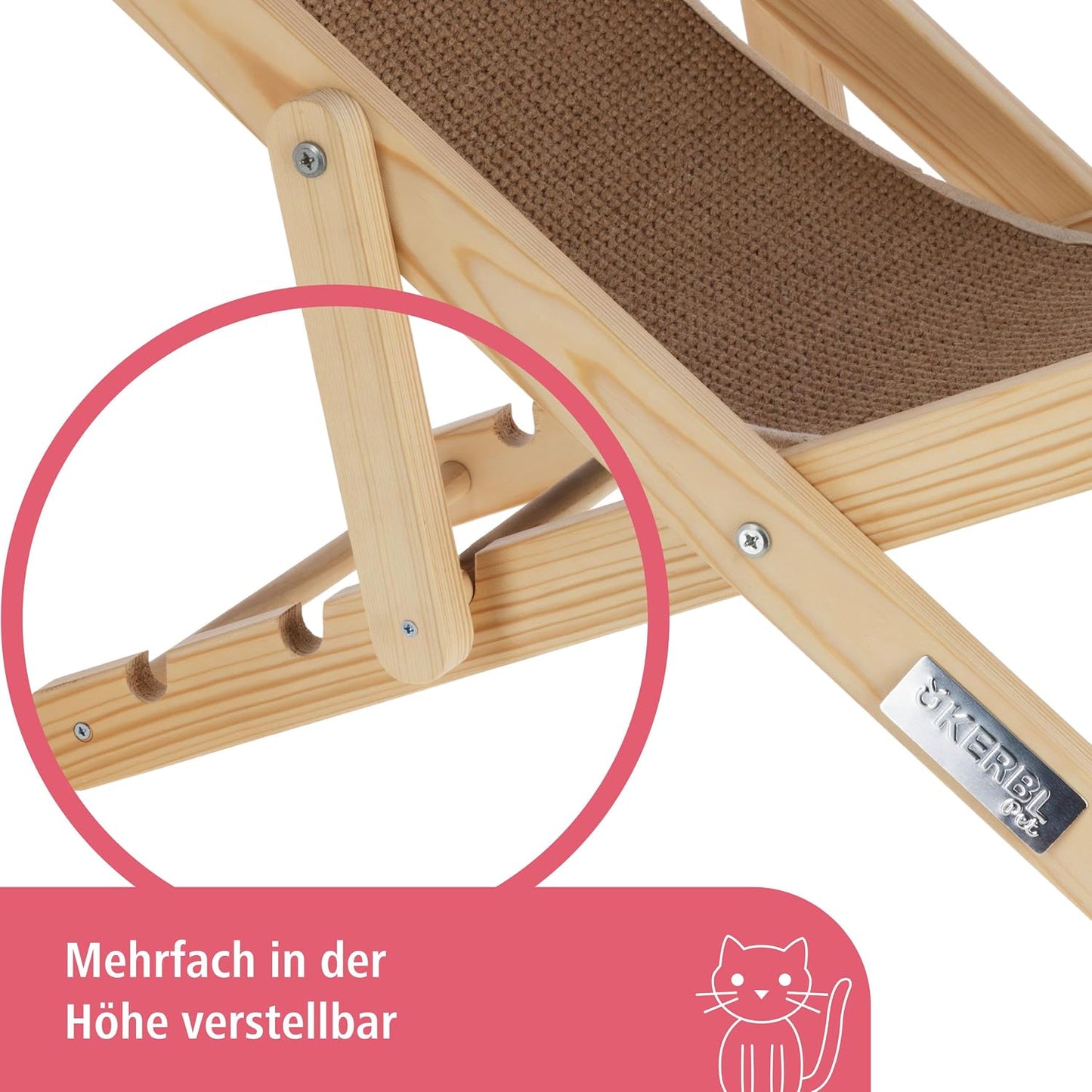 Beach Katzenliegestuhl, 3-Fach höhenverstellbar, Modell 86277