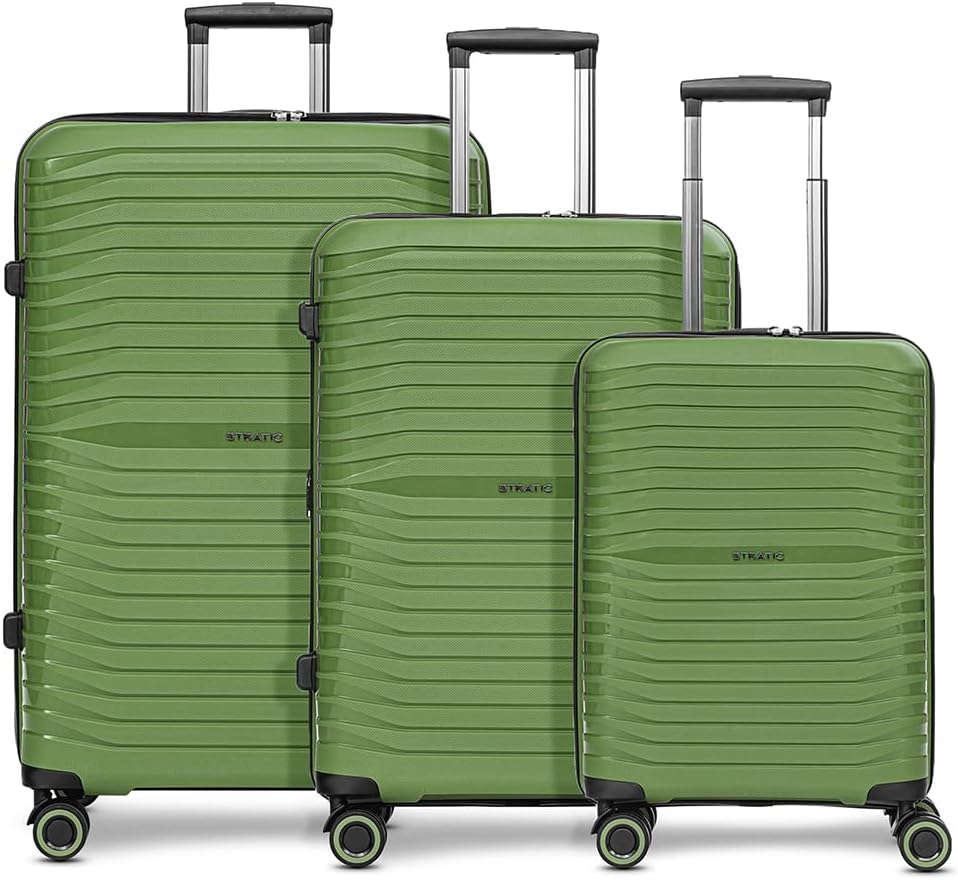 Shine 4 Rollen Kofferset 3-teilig, Olive Kofferset (3-teilig)