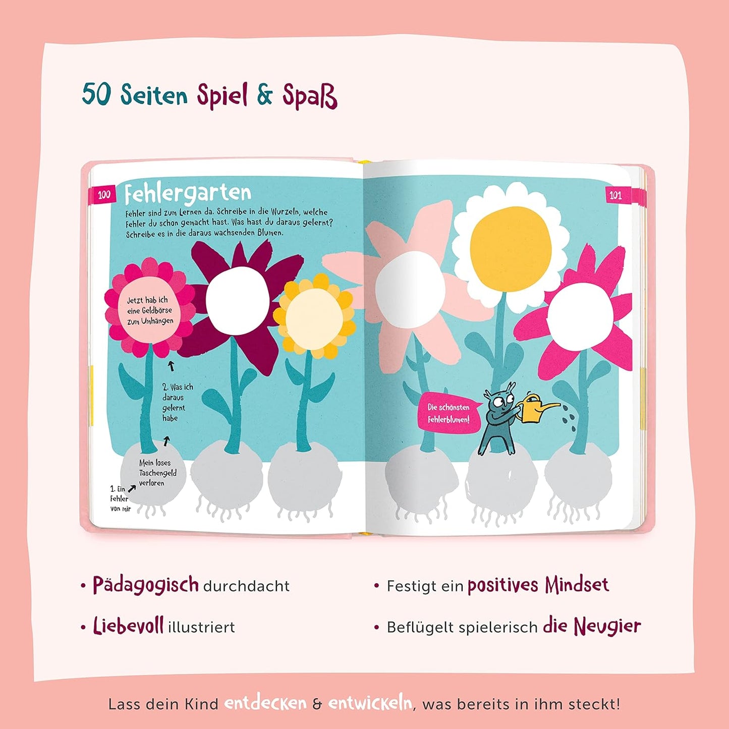 Das 6-Minuten Tagebuch für Kinder, Flamingo Pink