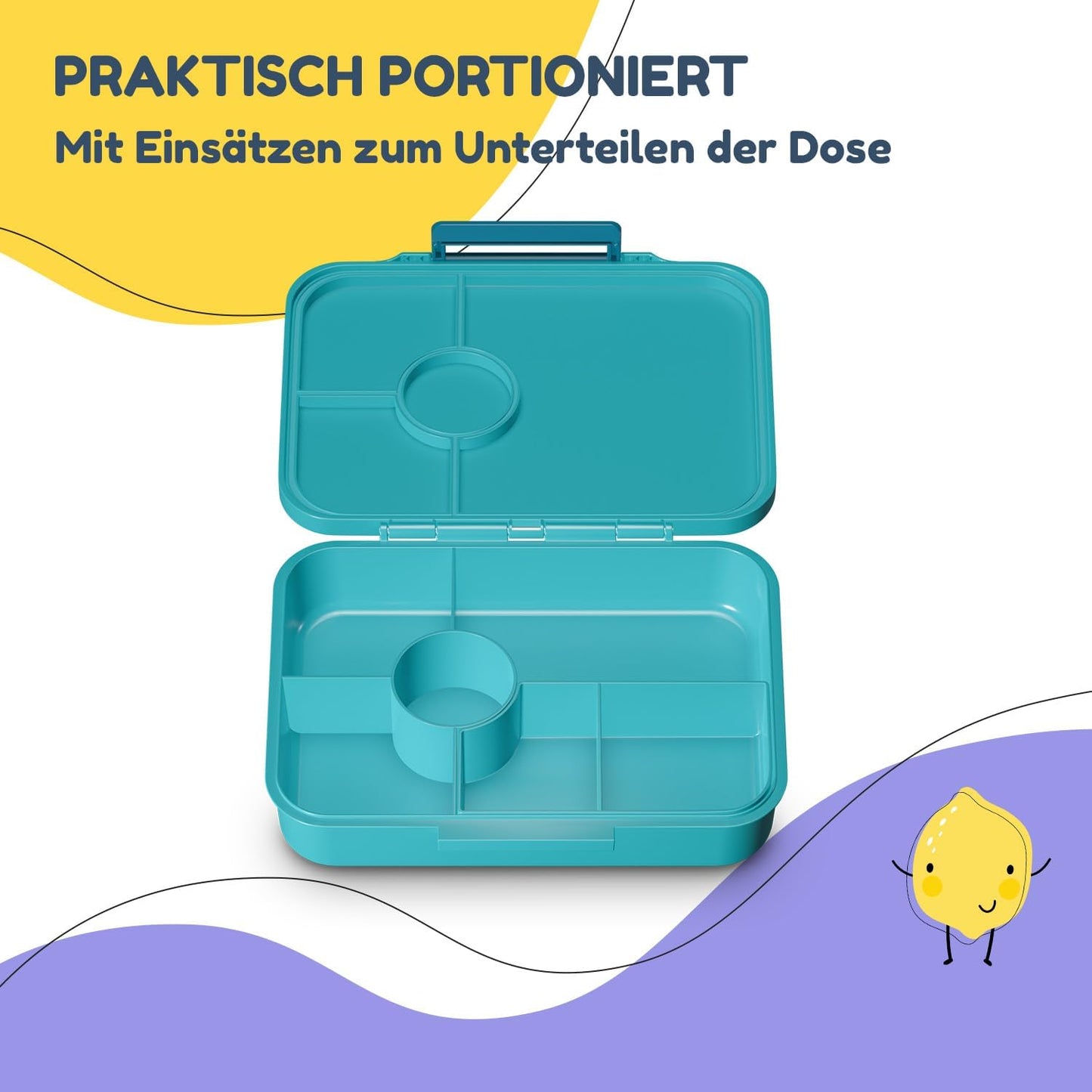 Bento-Box für Kinder, Blau Meer