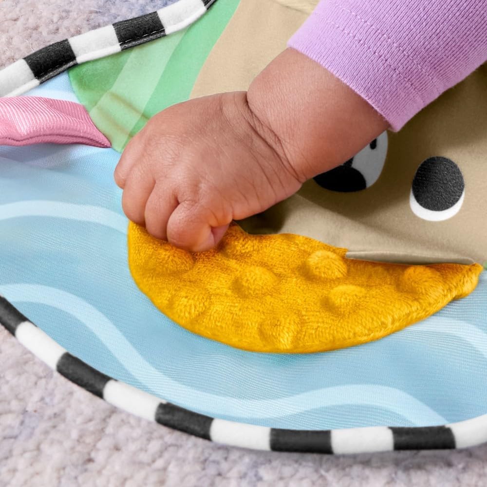 Babyspielkissen mit Beissring und Rassel