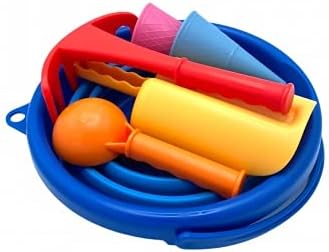 Sandspielzeug-Set mit faltbarem Eimer, Blau Single